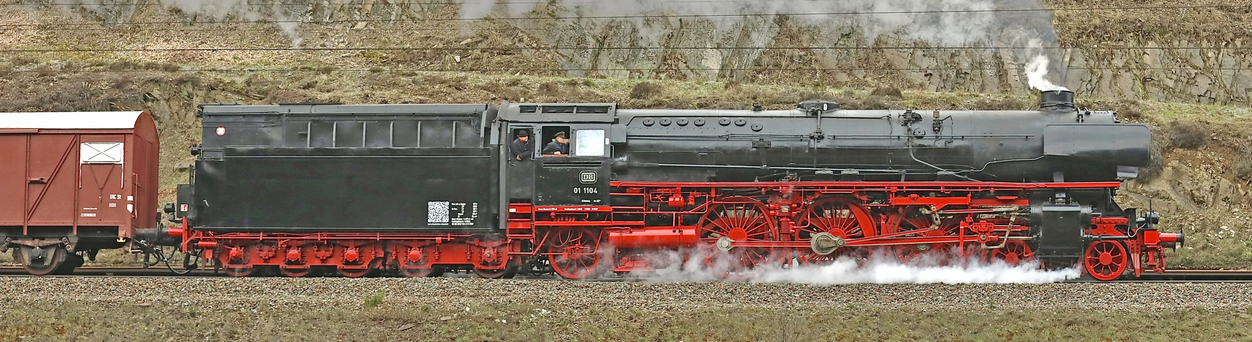 Express steam locomotive 01 1104 of Faszination Dampf e.V.